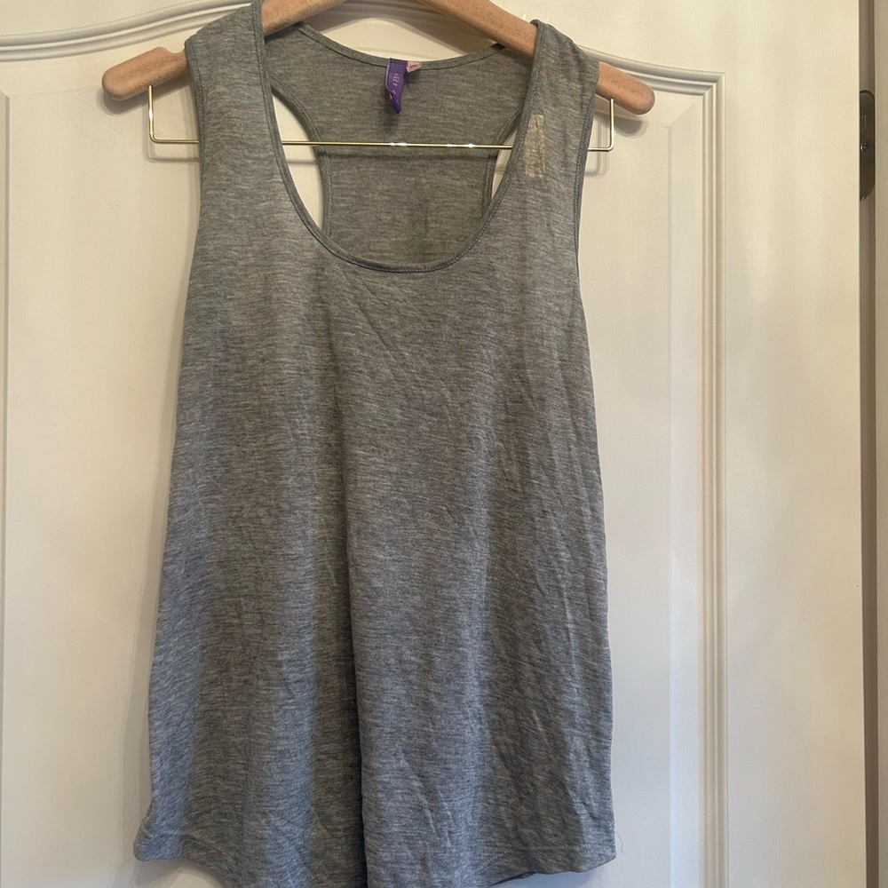 Emma & Sam Grey Racerbank Tank Top Size Medium